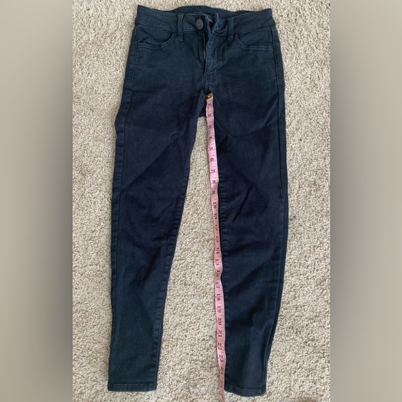 🎀3/$25🎀 American Eagle size 0S Ne(x)t Level Stretch black jeans, EUC - Picture 1 of 6